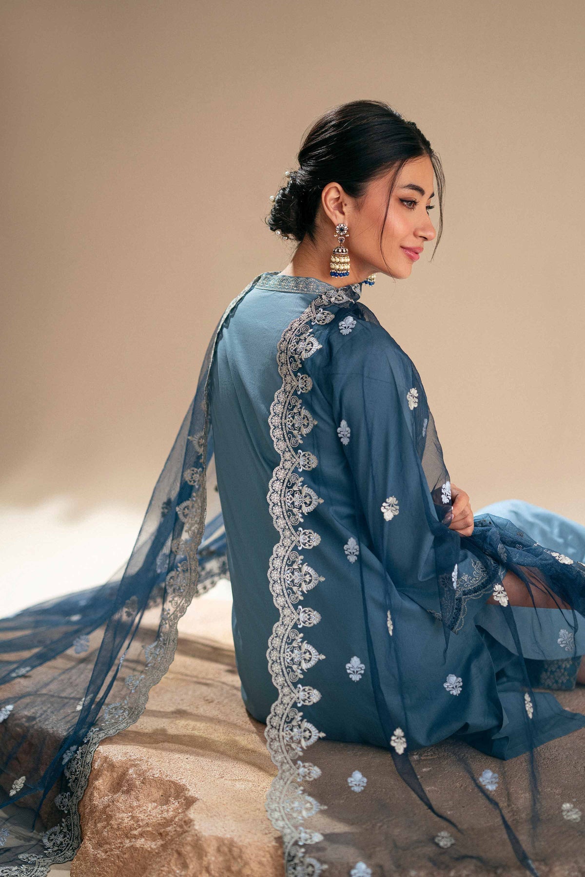 3 Piece - Embroidered Suit - KFS25-122